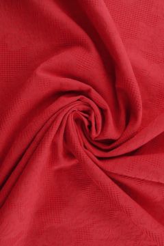 Katoen Jacquard - Rood