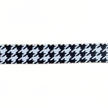 Luxus Taschenband - Pied de Coq - Black and White