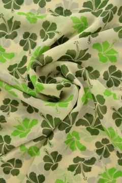 Chiffon - Hawai Flowers Green 