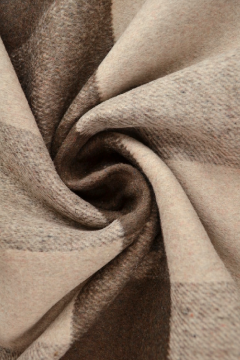 Mantelstoffe - Big Cubes Brown/Taupe