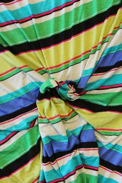 Viskose Jersey - Different Multicolor Stripes