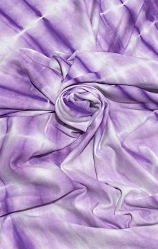 Viskose Jersey - Tie Dye Stripes - Purple