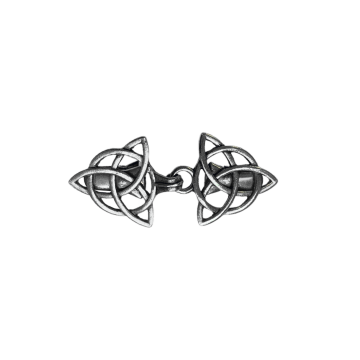 Weste-/Norwegischer Verschluss - Wicca Triquetra - Silver